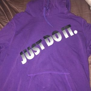 Purple Nike hoodie